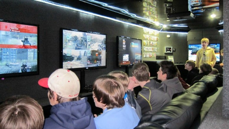 Inside the Game Truck at the Game Truck Party