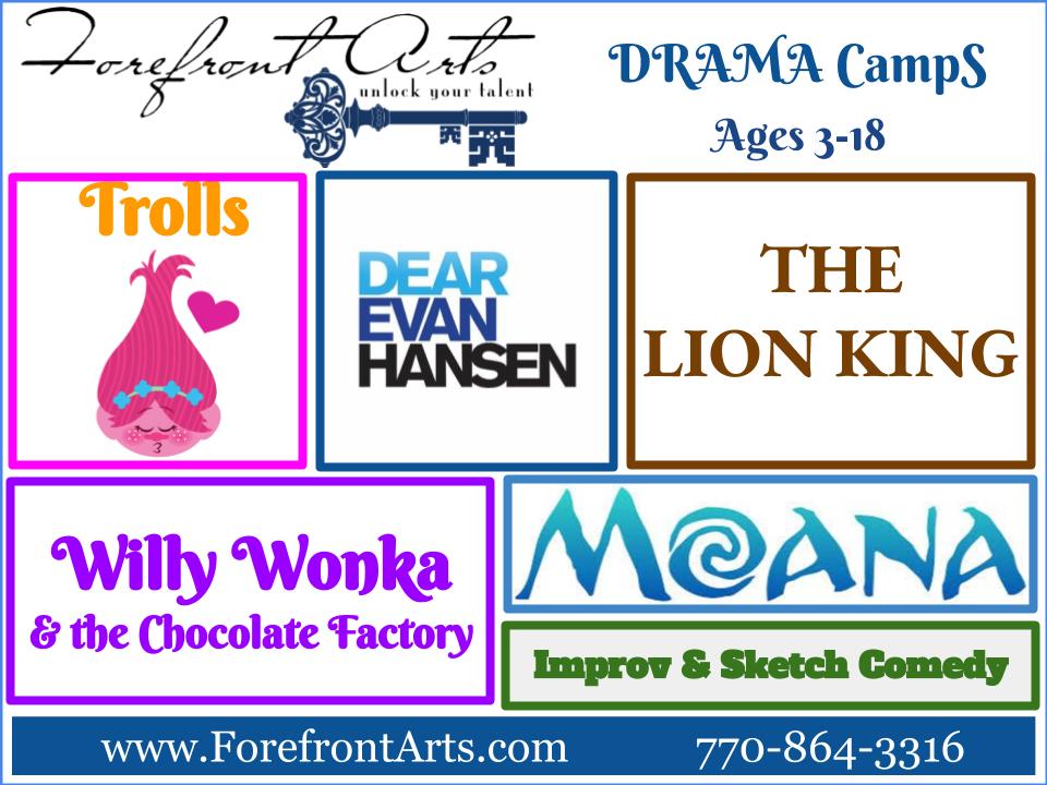 Forefront Arts Children’s Theatre DRAMA CAMPS Forefront Arts Children’s Theatre DRAMA CAMPS